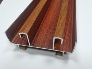 China 6063 Aluminium Sliding Profile Two Tracks Sliding Window And Door Wooden Grain Profiles wholesale