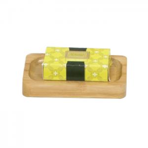 China Eco Friendly Hotel Guestroom Resin Collection Bamboo Soap Dish For Bathroom wholesale