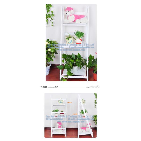 Wooden flower, Wooden Shelves, wooden triple folding frame