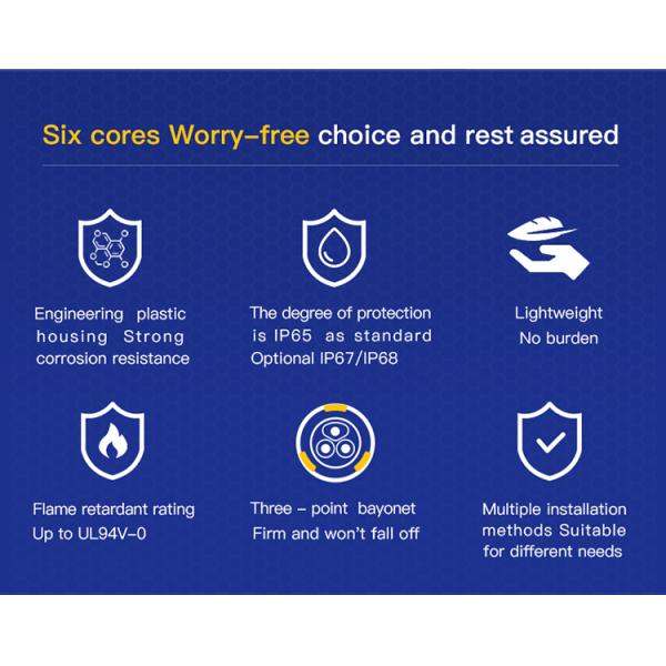 CNLINKO Waterproof 4 Pin Welding Male and Female Cable Connector 4Pin Panel Mount Round Connector