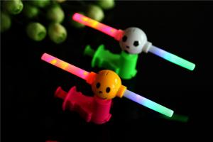 China Flash cartoon children music push windmills Plastic children's toys on sale