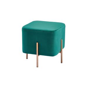 China Velvet Fabric 40CM Contemporary Foot Stools With SS Frame wholesale