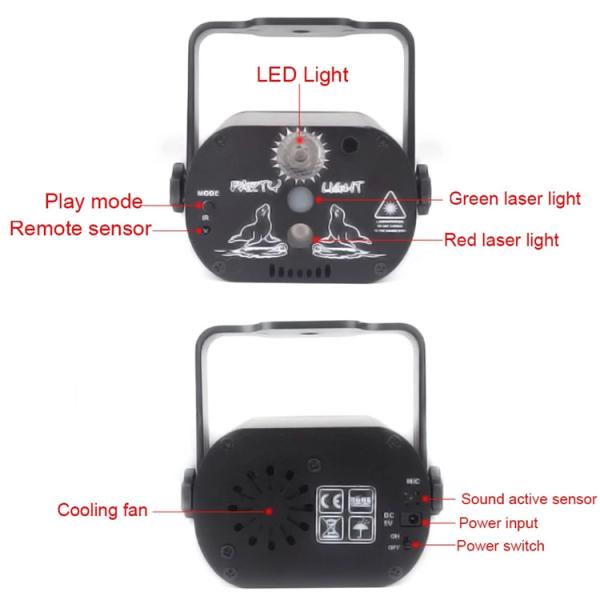 532nm 650nm Laser Party Lights IP44 Professional Dj Laser Lights