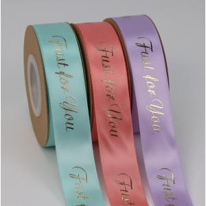 Printing Bouquet Flower Polyester Grosgrain Ribbon Cake Handmade DIY Satin
