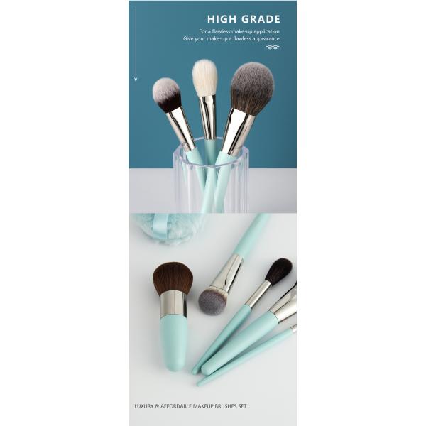 Vonira Squirrel Goat Sable Synthetic Hair Makeup Brushes With Birch Wood Handle