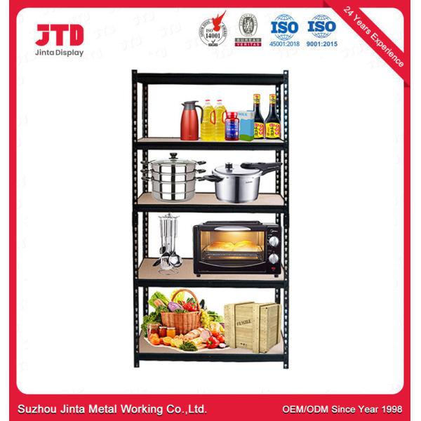 5 Layer Boltless Metal Rack Garage Boltless Steel Storage Shelving For Home