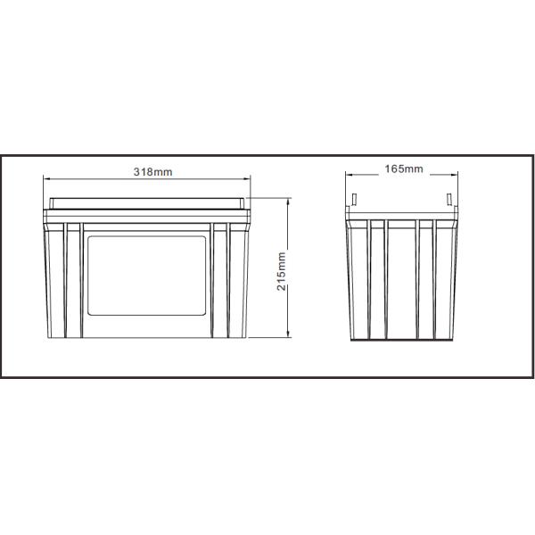 12V 100Ah Lithium RV Battery Lifepo4 350A Peak Discharge Current With Built In Bluetooth