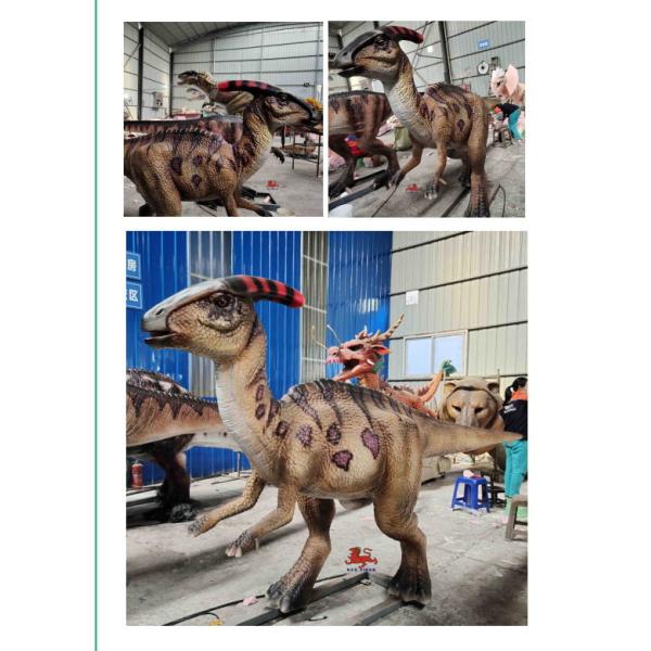 4M Long Lifelike Animatronic Roaring Parasaurolophus With Mouth Open And Eye Blink