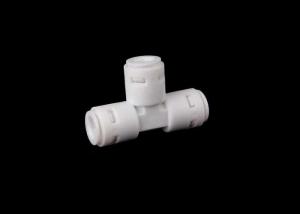 China Three Way Quick Connect Water Fittings , Water Tee Connector Quick Fitting Type on sale