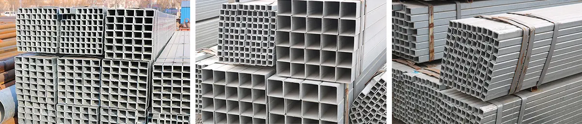 API 5L Galvanized Steel Pipe ASTM A252 Rectangular Gi Square Pipe 6mm