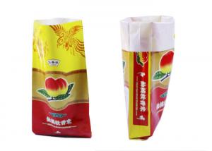 China White Polypropylene Grain Bags , Large Gusseted Poly Bags For Food Packaging wholesale