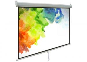 China 100-inch Pull-Down RManual Pull Down Projector Screens Universal Roll-Down Adjustable Screen Height on sale