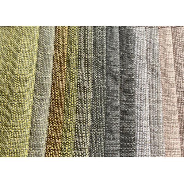 Custom Upholstery Sofa Fabric , Woven Jute Sofa Fabric