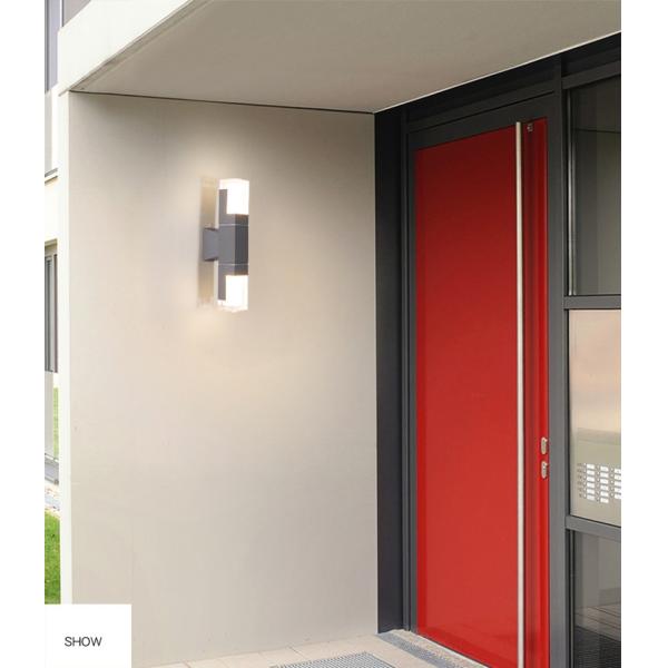 Nordic waterproof surface wall lamp modern minimalist led building lamp outside garden wall light