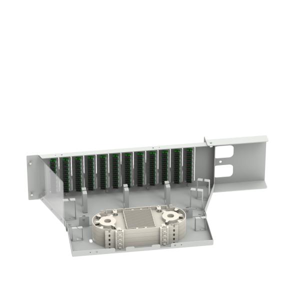 Data Center 96 Cores SC APC Type 19 Inch Fiber Optic Patchpanel with 5 and Swing Design