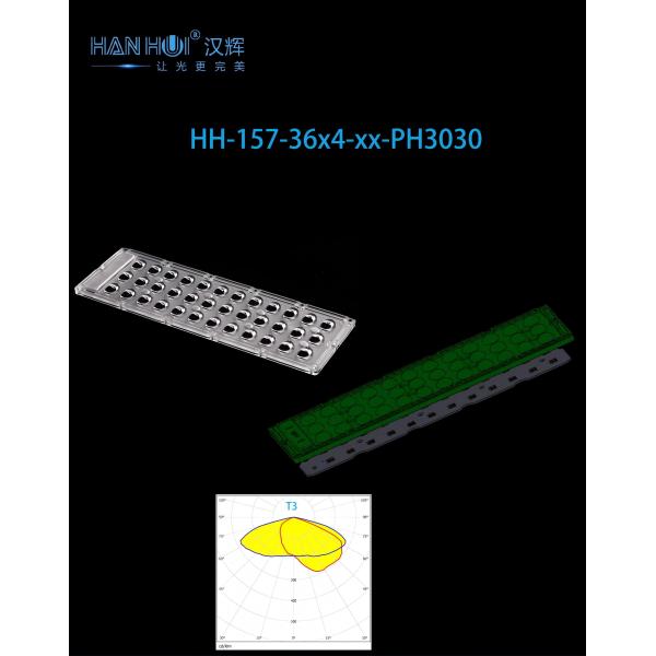 Quality High-Power Street Lighting Lens: Better Efficiency and Low Glare with 144 pcs of 3030 LEDs for sale