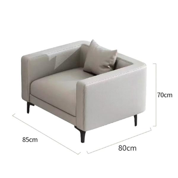 Office Sofa Modern Simple Reception Meeting and Negotiating Area Sofa Coffee Table Combination Business Leather