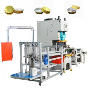 China 80-160pcs/min 2cavities High Speed Aluminum Foil Food Box Container Forming Machine on sale