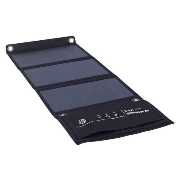 21W Foldable Solar Panel Charger For Phone Laptop Fabric ETFE Portable Mini Charger