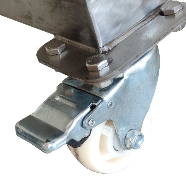 Stainless Steel Electric Screw Conveyor with 5.6ft Height and 220V 1100W Motor for 0-45 Degrees Inclination