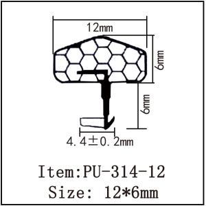 customized PU Foam Door Weather Stripping with block Insects