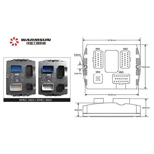 Shockproof 23000191 Excavator Hydraulic Parts EPEC 2023 Control Module