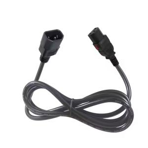 China IEC 320 C13 to C14 Power Extension Cord 10A 250V 16AWG SJT for Server Rack PDU and UPS Systems on sale