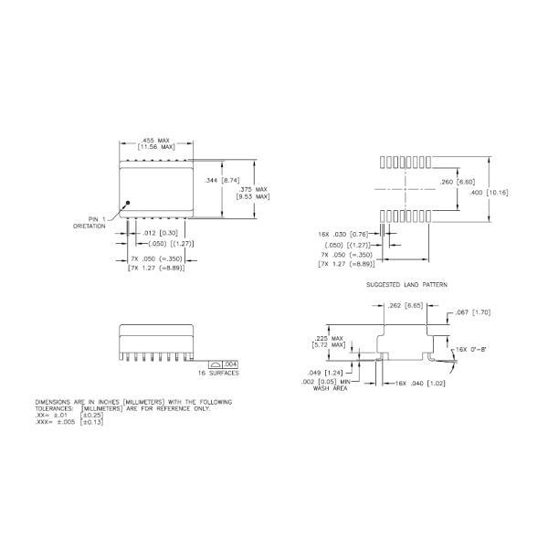 Insulation Ethernet Magnetic Transformers Single Phase 23Z105SMFNL