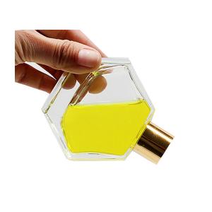 80ml Empty Hexagonal Glass Reed Diffuser Clear Glass Aroma Bottle