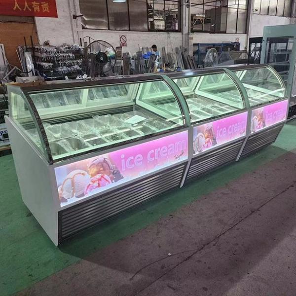 Ice Cream Shops/Cake Shops Use Ice Cream Refrigerated Storage Display Refrigerators