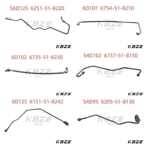 DOOSAN DAEWOO DB58 DIESEL ENGINE TURBO OIL PIPE 65.05071-5342 FOR DH220-5 DX220 DX225