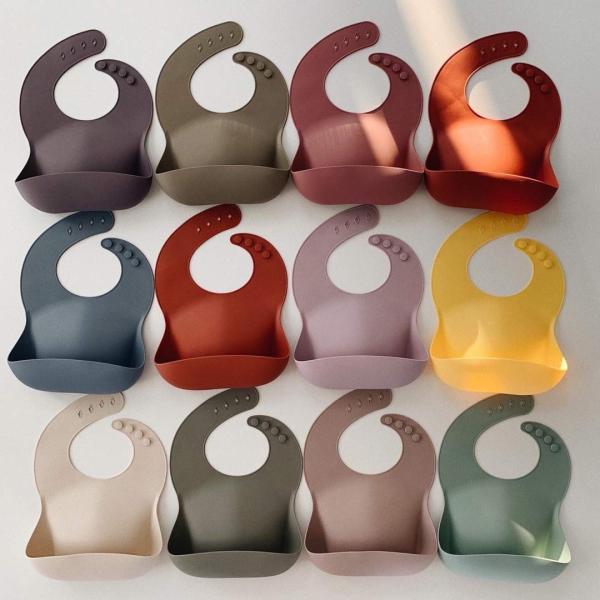 Durable Easily Clean Unisex Silicone Baby Bibs For Infants And Toddler