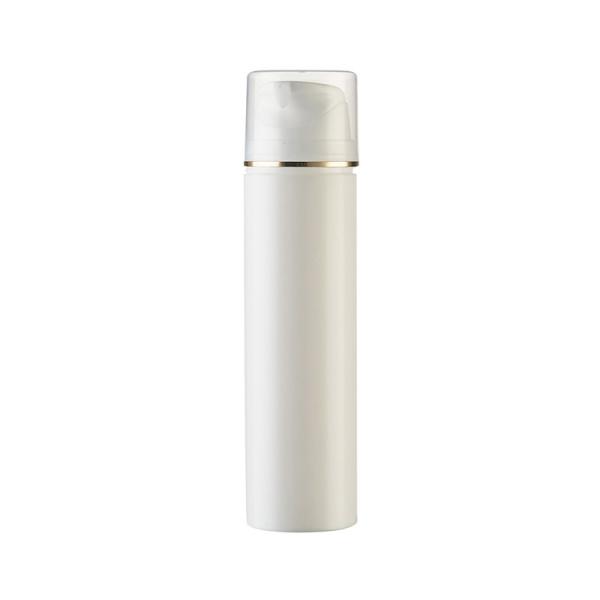 Wholesale Plastic PP Airless Bottle with UV Golden Ring and 15ml-200ml Capacity for Cosmetic Applications