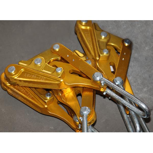 Rated load 70kn Transmission Line Stringing Tools Aluminum Alloy Conductor Grips