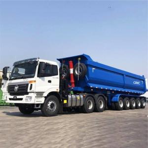 China Hydraulic Tipper Dump 60T 35CBM Multi Axle Modular Trailer wholesale