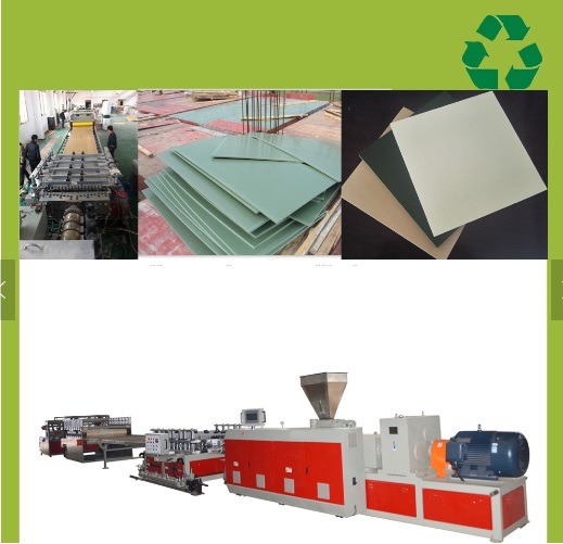 Conical Double Extruder PVC Foam Board Extrusion Line , PVC Foam Board Making Machine