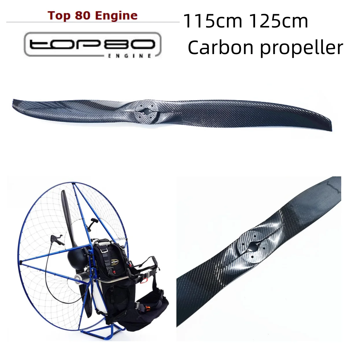 Best balance propeller TOP 80 paramotor Real carbon material paramotor propeller good quality