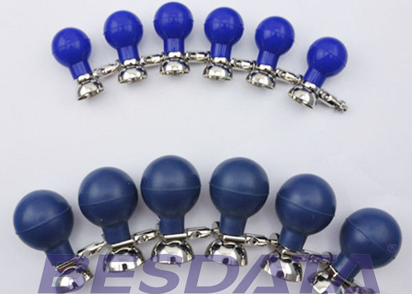 Blue ECG Suction Electrodes , ECG Chest Electrode For Banana 4.0 / Din3.0