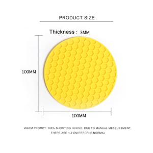 Multifunctional Reusable Non Slip Round Silicone Placemats