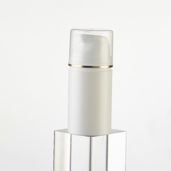 Wholesale Plastic PP Airless Bottle with UV Golden Ring and 15ml-200ml Capacity for Cosmetic Applications