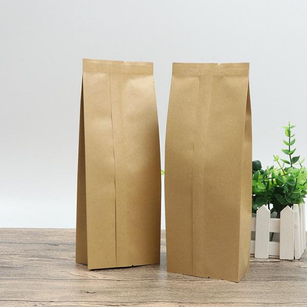 Air Proof Resealable Kraft Paper Bags , Custom Printed Dried Food Packaging With Window