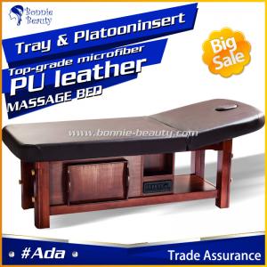 China Solid Wooden SPA Adjustable Height Shiatsu Massage Table wholesale