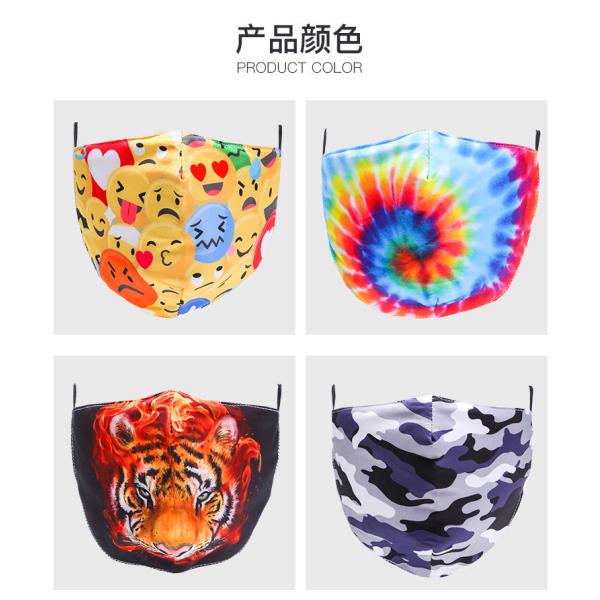 Customized printing cotton face mask with PM2.5 filter insert