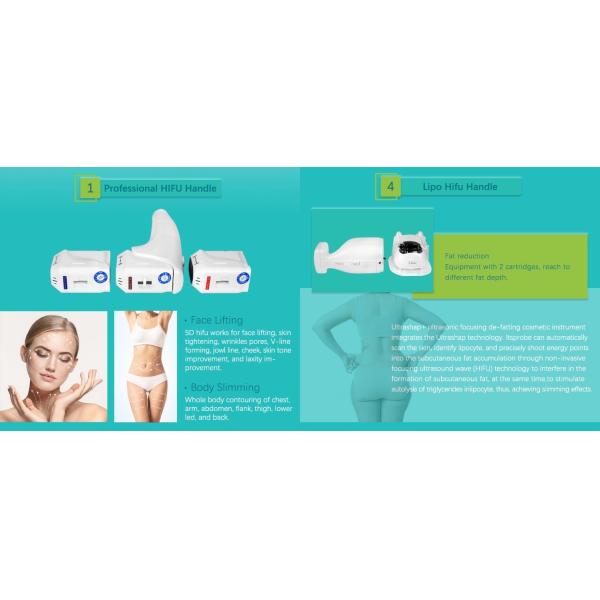 Portable 4 In 1 15" Lcd Screen Liposonic Machine