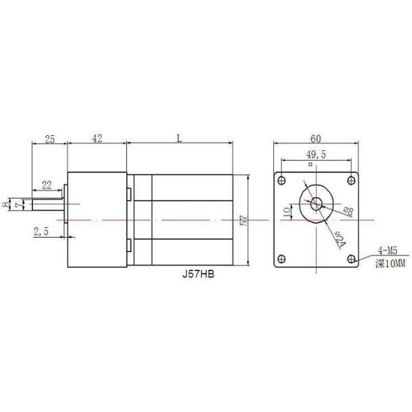 NEMA 23, NEMA 34 Geared Stepper Motor