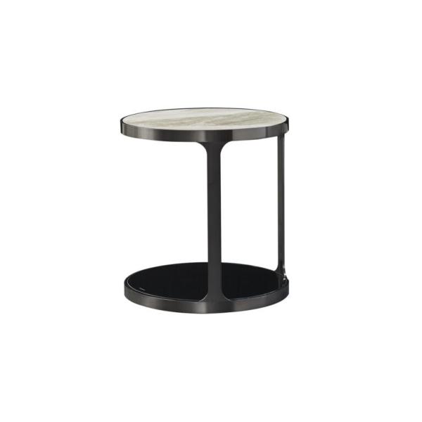 Foshan Furniture Stainless Steel Frame Coffee Table With White Marble Modern Design Living Room Coffee Table