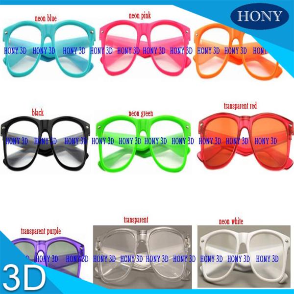 Rainbow Spiral Plastic 3d Diffraction Glasses For New Year Rave Parties