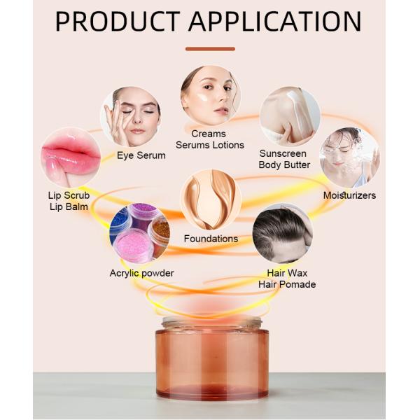 Face Lotion 100g Luxury Glass Cosmetic Jars Containers Custom Empty