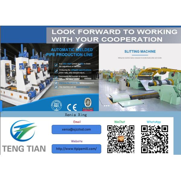 High Frequency Welded Pipe Mill for Low Carbon HRC 2-6mm Pipes