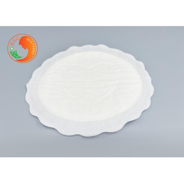 Oval Shape Round Disposable Nursing Pads Flat Type 120mm Size With Strips